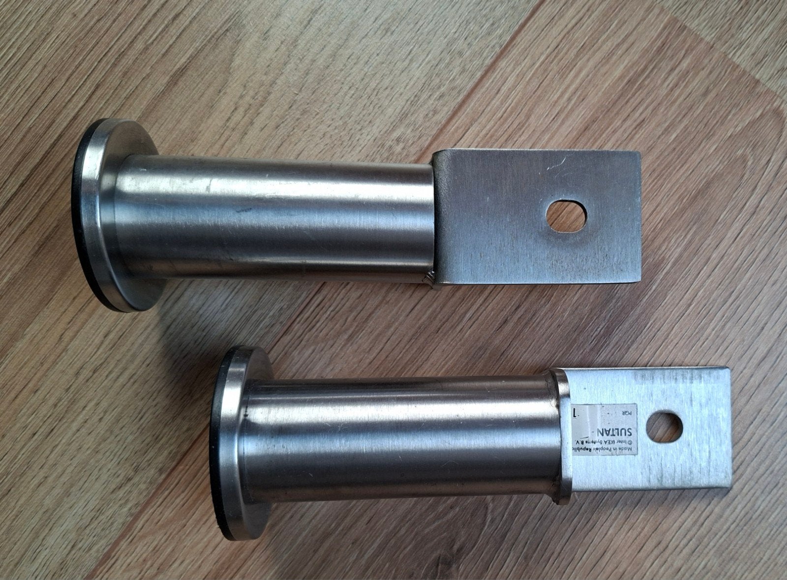 Ikea Sultan bedpoten rvs 10 cm, Ophalen of Verzenden, Gebruikt