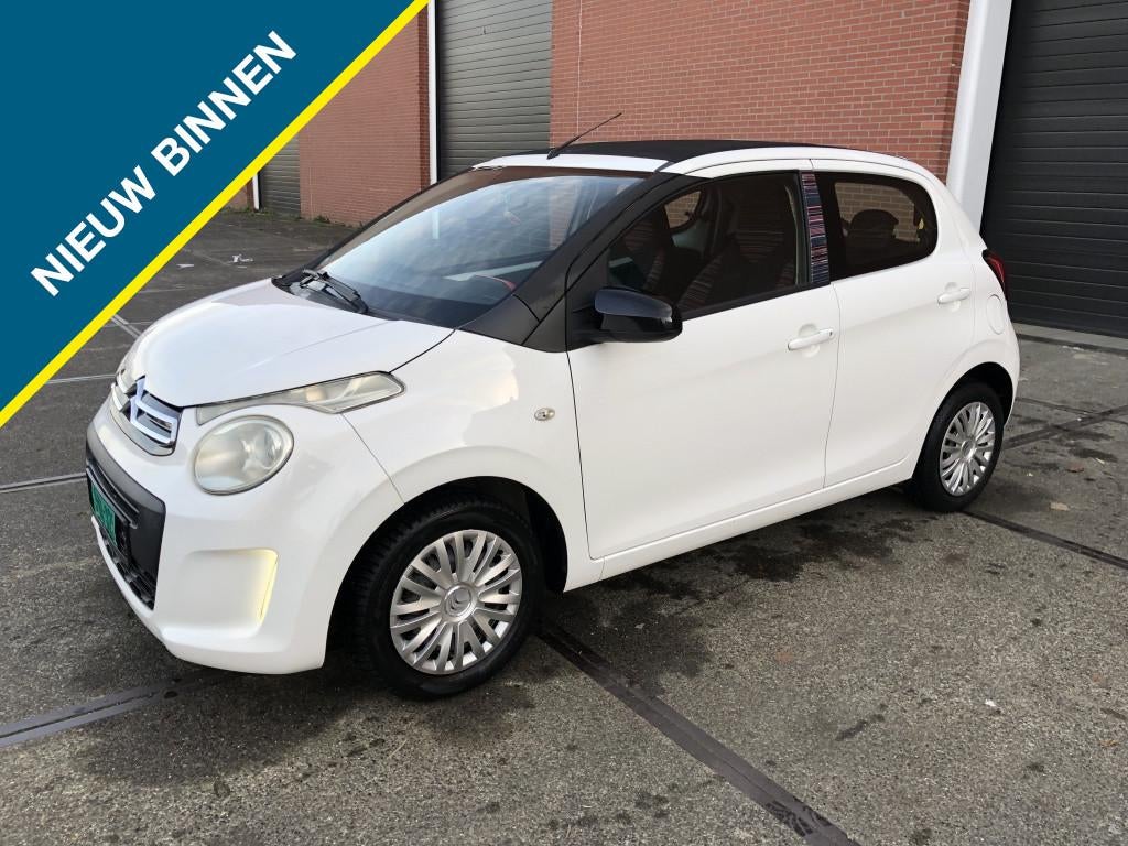 Citroën C1 1.0 e-VTi Feel (bj 2015), Auto's, 4 stoelen, C1, Wit, Origineel Nederlands