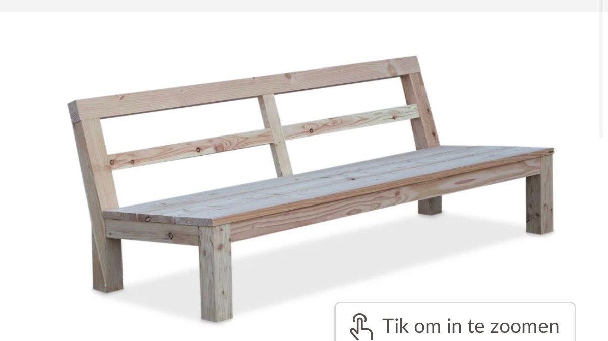 Prachtige Loungebank van Douglas/Larikshout, Tuin en Terras, Ophalen, Zo goed als nieuw, Hout