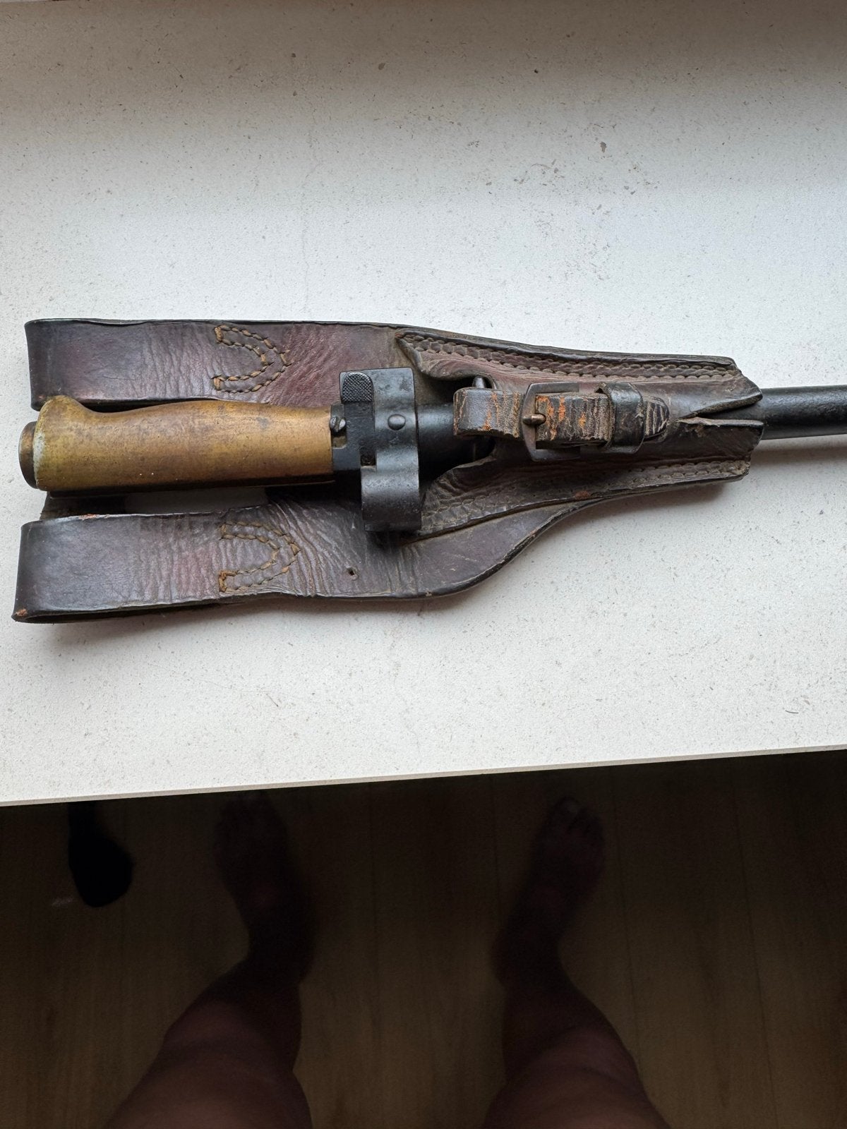 Franse M1886 Lebel Bajonet - Lang Model (Oningekort), Verzamelen, Ophalen, Landmacht, Overige gebieden, Mes of Dolk