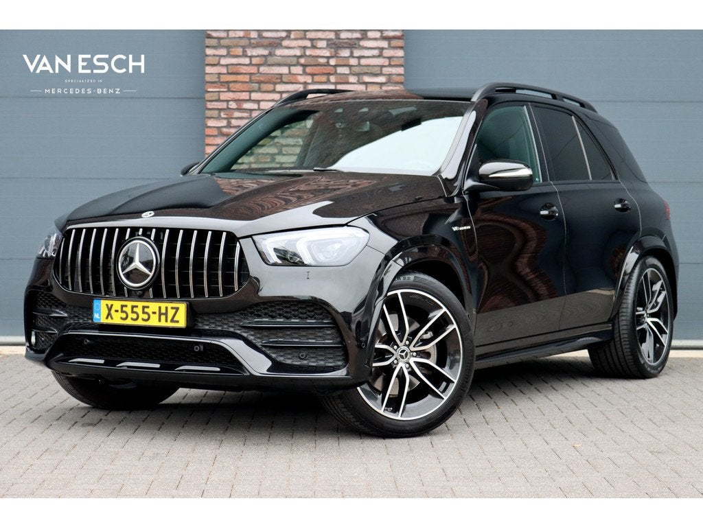 Mercedes-Benz GLE 580 V8 4MATIC AMG Line Aut9 | Luchtvering, Auto's, Mercedes-Benz, Gebruikt, 2245 kg, GLE, Zwart
