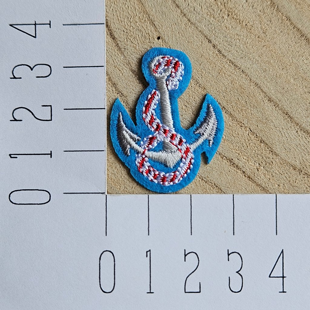 Strijk embleem applicatie patch setje Oceaan, D, Nieuw, Ophalen of Verzenden, D
