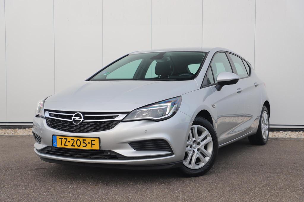 Opel Astra 1.0 Online Edition Navigatie Airco Cruise PDC Blu, Stof, Gebruikt, Euro 6, Met garantie (alle)