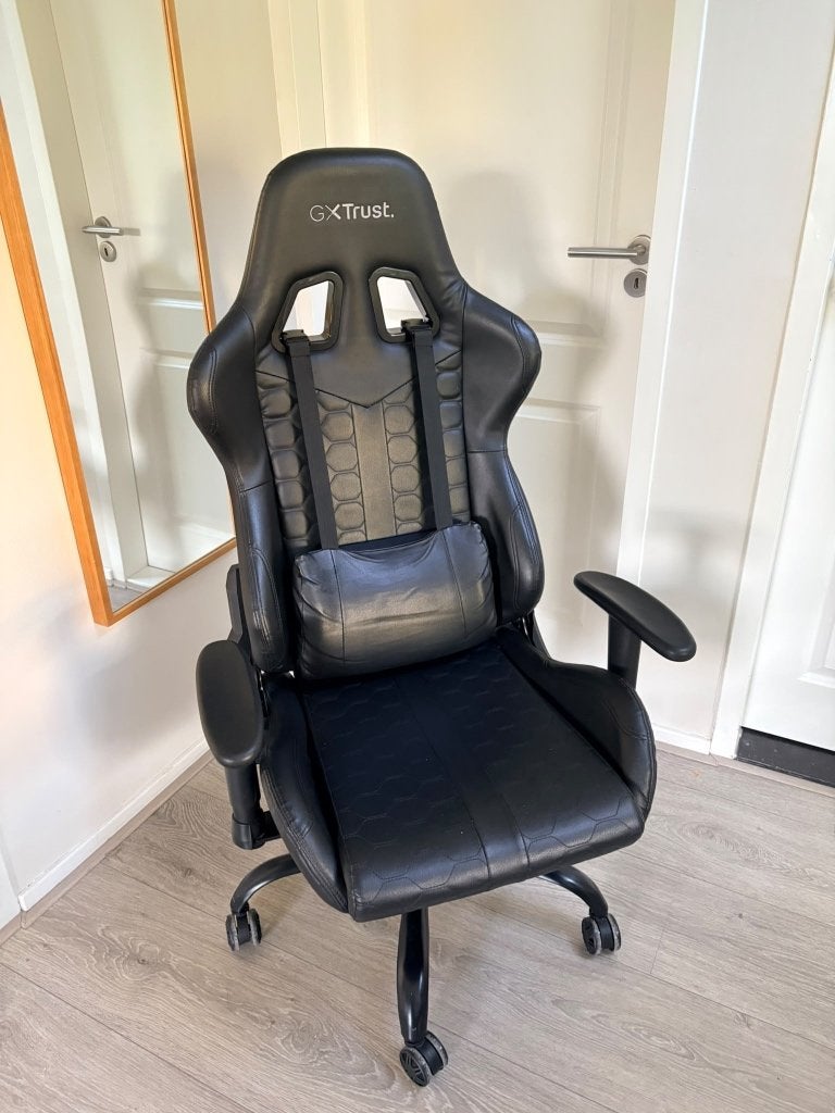 Trust GXT 708 Resto Gaming Bureaustoel Zwart, Ophalen, Gebruikt, Zwart, Ergonomisch