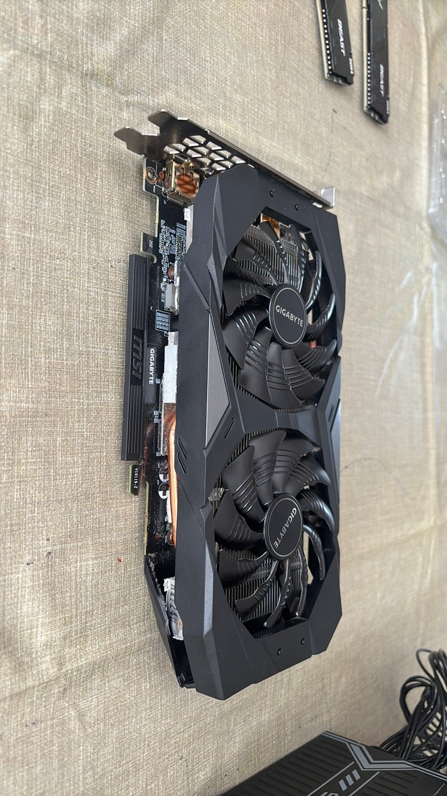 Gigabyte geforce GTX 1660 Ti, Computers en Software, Videokaarten, PCI-Express 3, Gebruikt, GDDR6, Ophalen of Verzenden