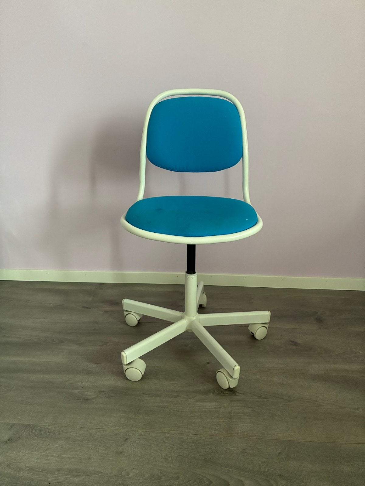 IKEA kinder bureaustoel blauw - In hoogte verstelbaar, Ophalen of Verzenden, Gebruikt, Blauw, Bureaustoel