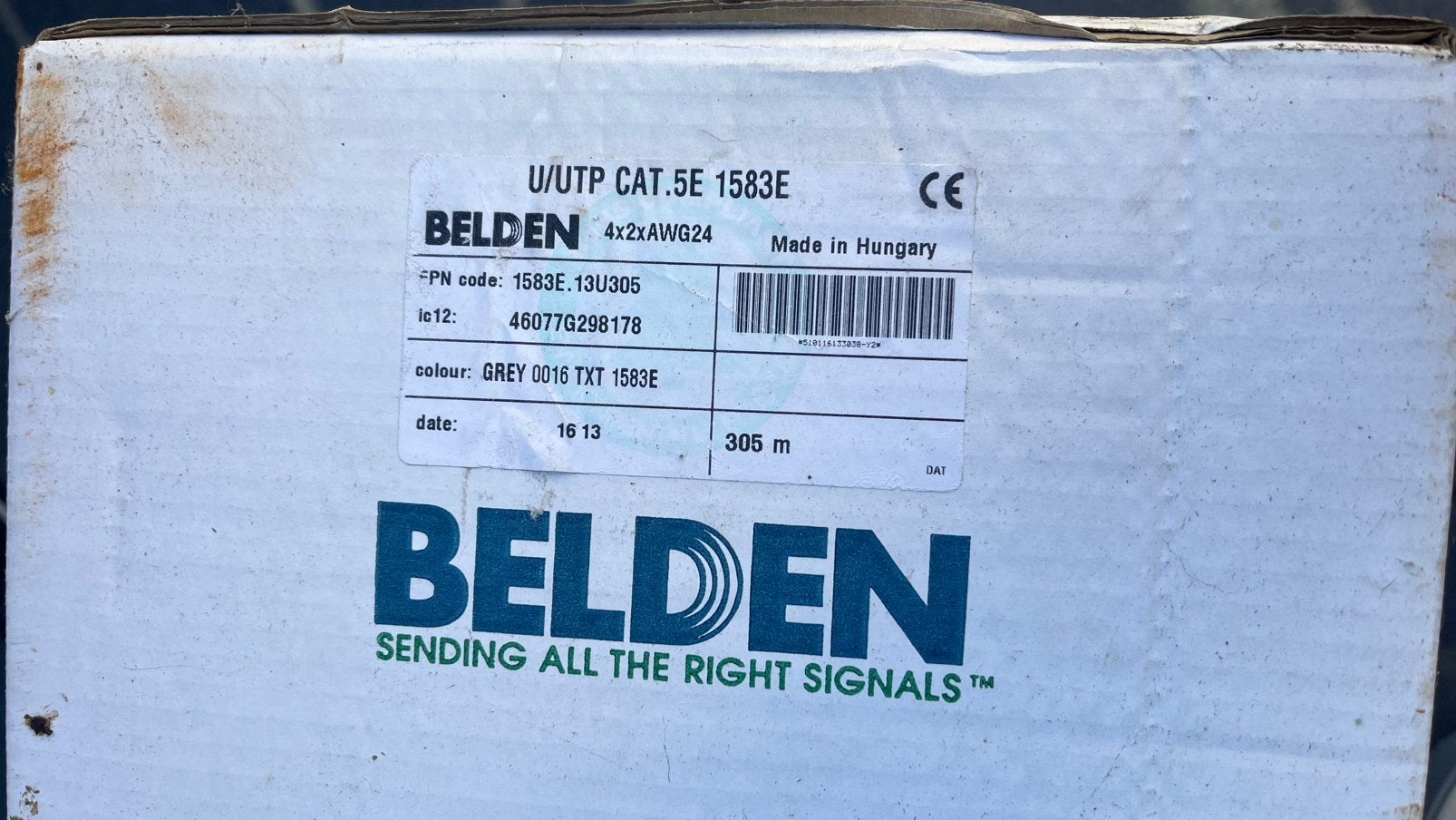 Belden CAT5e U/UTP netwerkkabel, Ophalen, Zo goed als nieuw