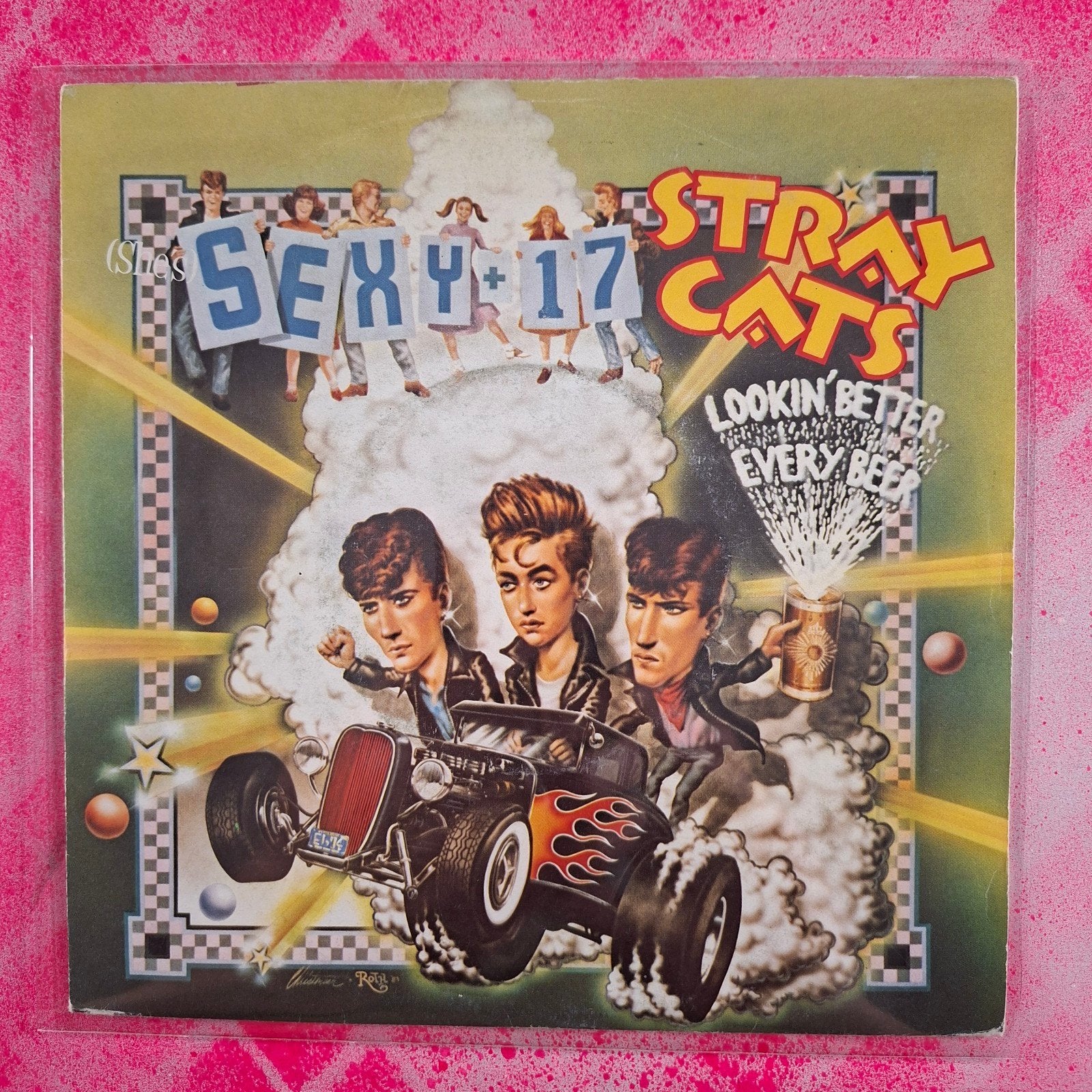 Stray Cats Sexy and 17 single, Gebruikt, 7 inch, Pop, Overige typen