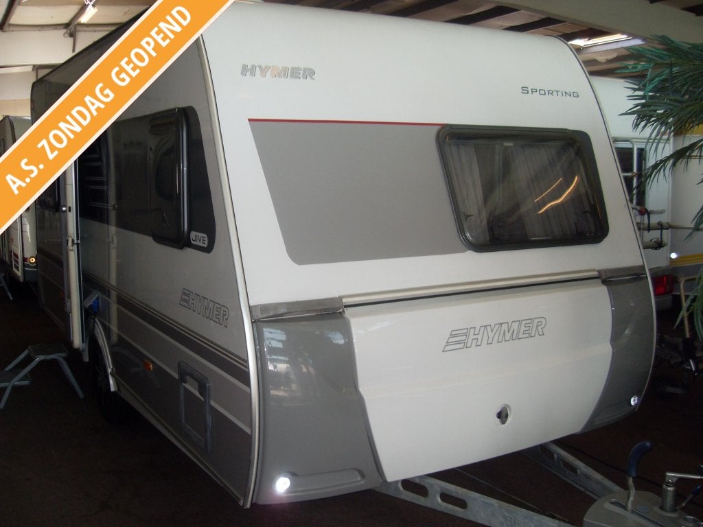 Eriba Sporting Jive 465 met Mover, Caravans en Kamperen, Overige typen, Schokbreker, Rondzit, Bedrijf