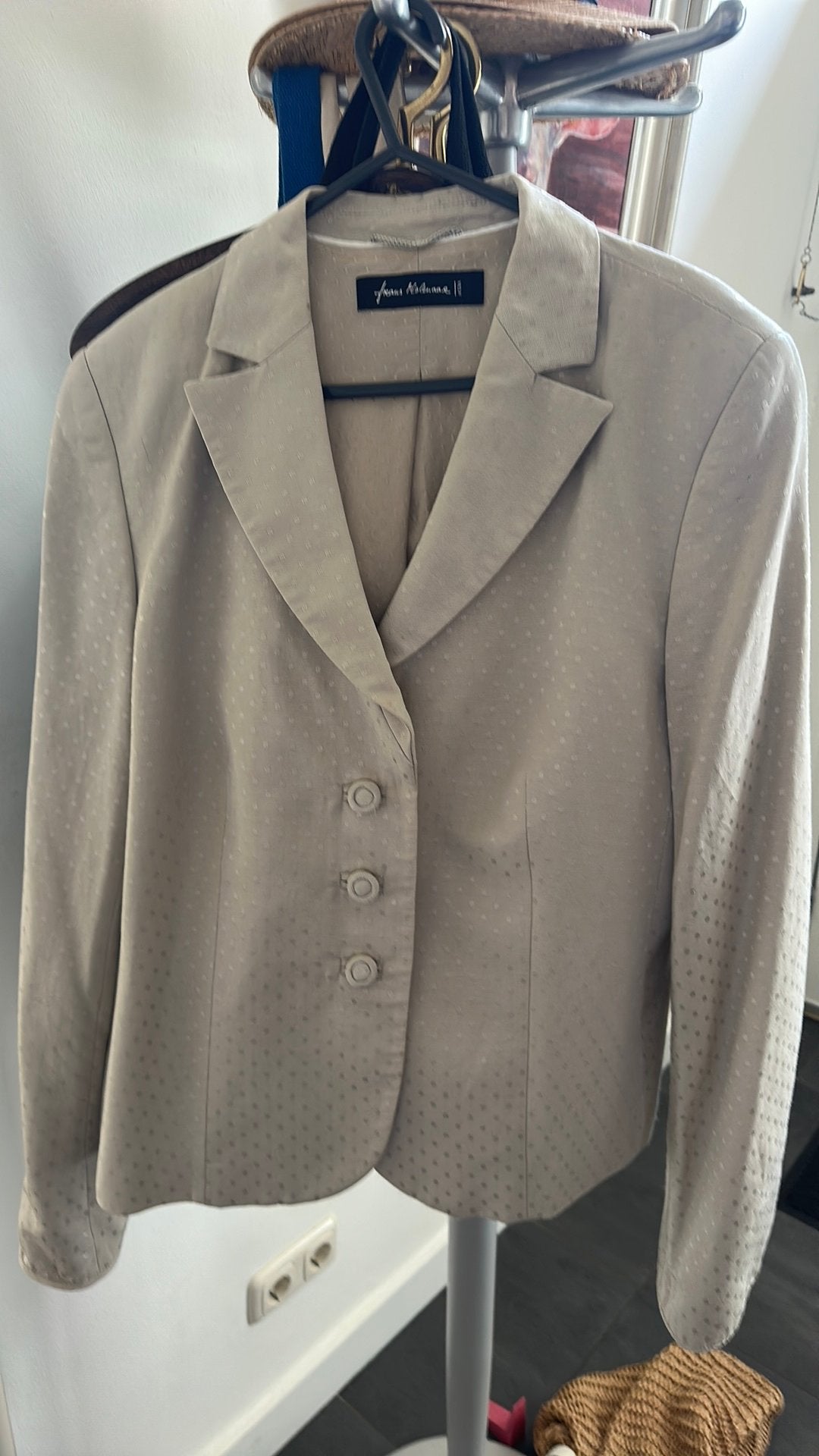 Prachtig colbert van Frans Molenaar licht beige maat 44, Kleding | Dames, Ophalen of Verzenden, Zo goed als nieuw, Maat 42/44 (L)