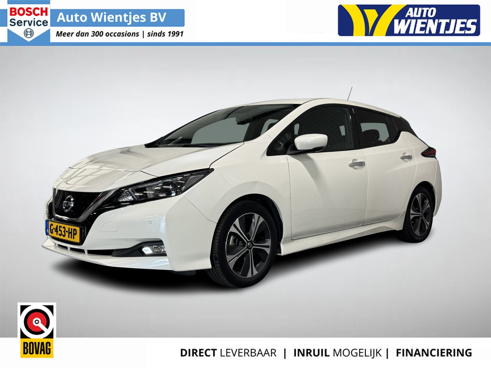 Nissan LEAF N-Connecta 40kWh | SOH 86% | Navi | Camera, Automaat, 0 cilinders, Gebruikt, Wit