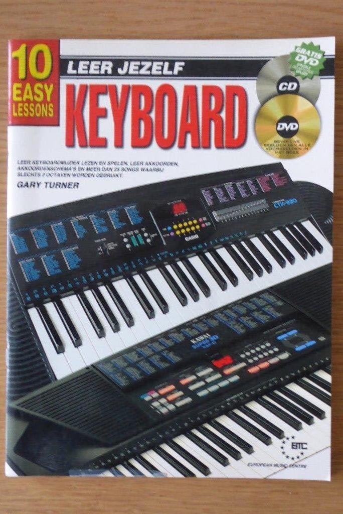 Leer Jezelf Elektronisch Keyboard-10 EasyLessons-Gary Turner, Les of Cursus, Ophalen of Verzenden, Zo goed als nieuw, Keyboard
