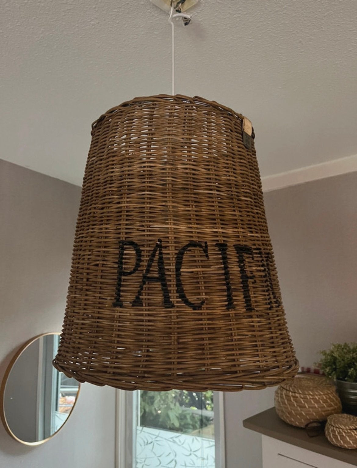 originele Rivièra Maison Pacific lampenkappen 2 stuks, Hanglamp, Bruin, 40 cm, Ophalen of Verzenden