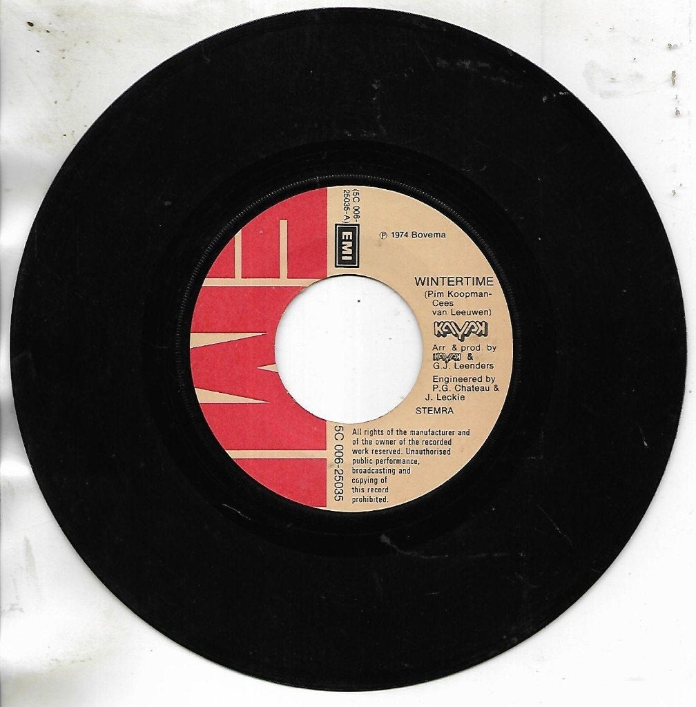 Kayak - Wintertime, Gebruikt, 7 inch, Single, Ophalen of Verzenden