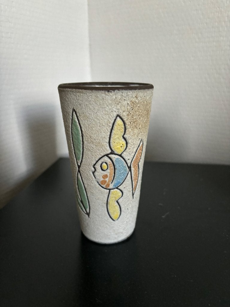 Retro vaasje Boonstra vis, Ophalen of Verzenden