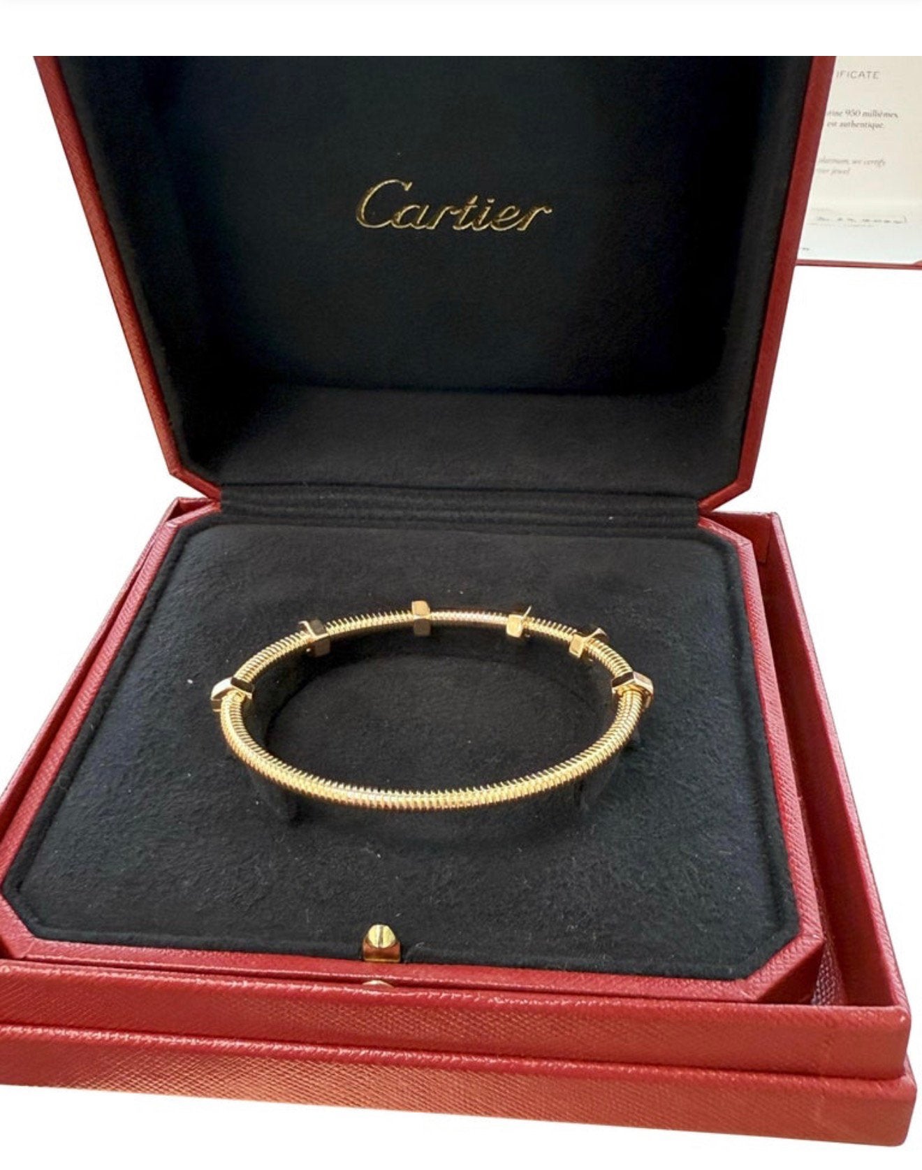 Ecrou de Cartier rose goud maat 17, Full Set, Ophalen of Verzenden, Zo goed als nieuw, Goud