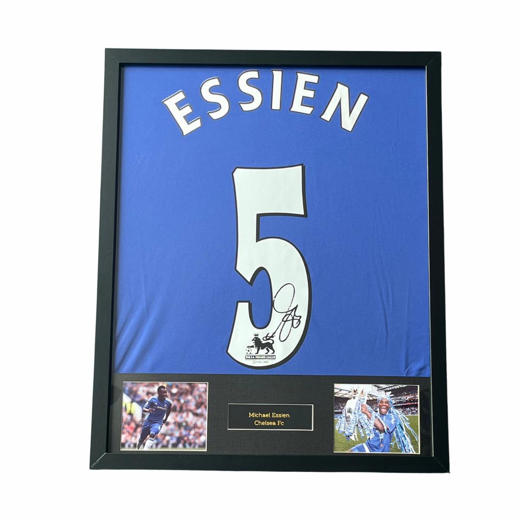 Michael Essien gesigneerd Chelsea thuisshirt, Buitenlandse clubs, Shirt, Verzenden, 1695 CX, 28