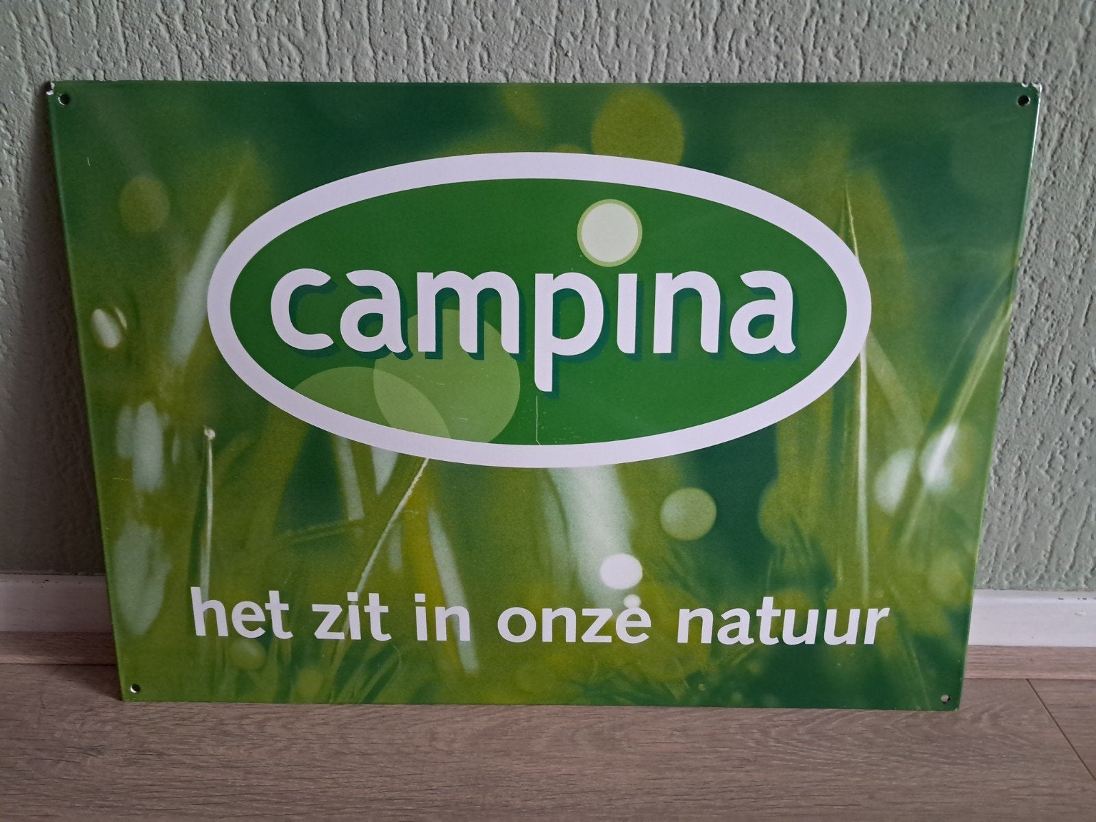 emaille reclamebord Campina 30 bij 50 cm, Ophalen