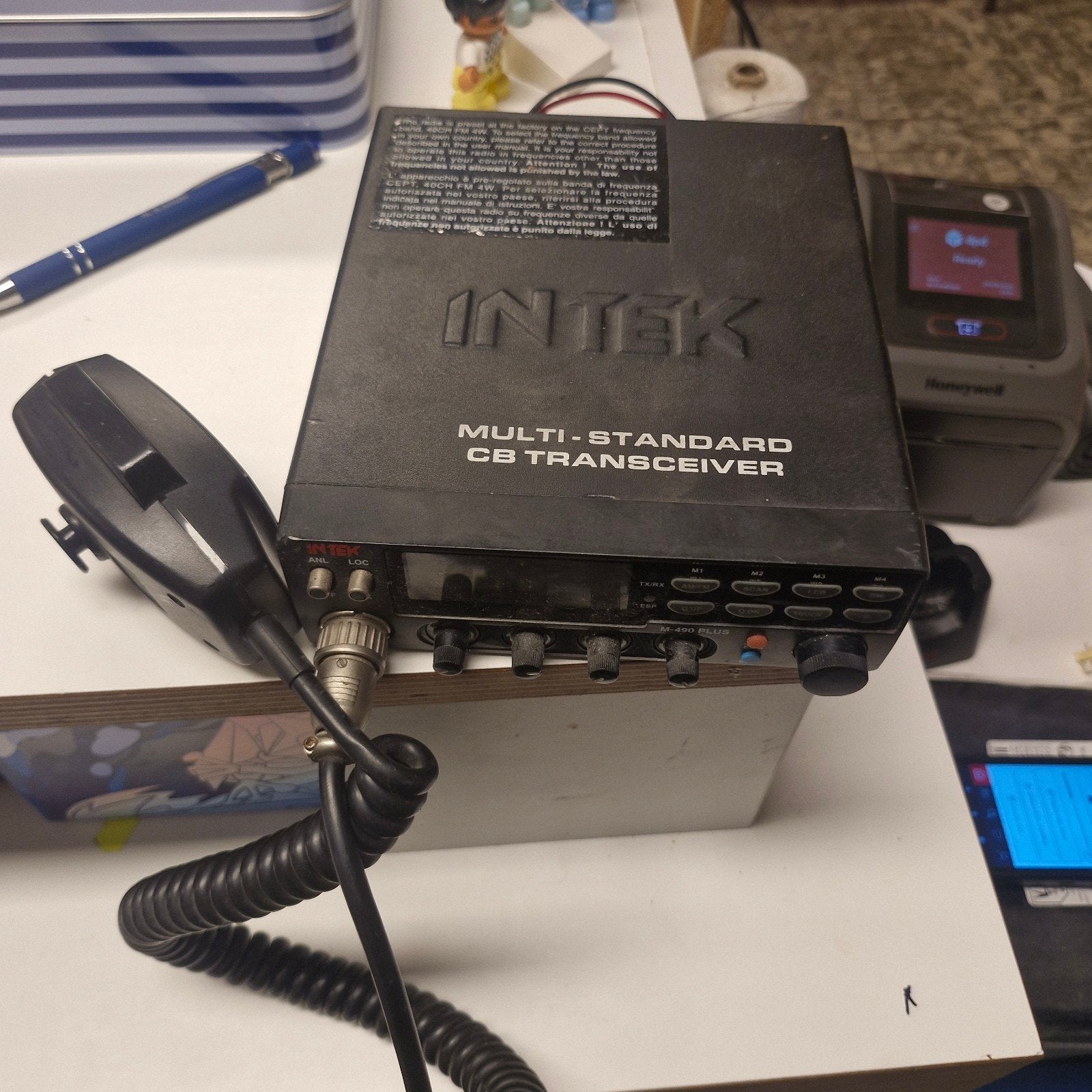 Intek M-490 Plus Multi-Standard CB Transceiver, Telecommunicatie, Zenders en Ontvangers, Ophalen of Verzenden, Gebruikt, Zender en Ontvanger
