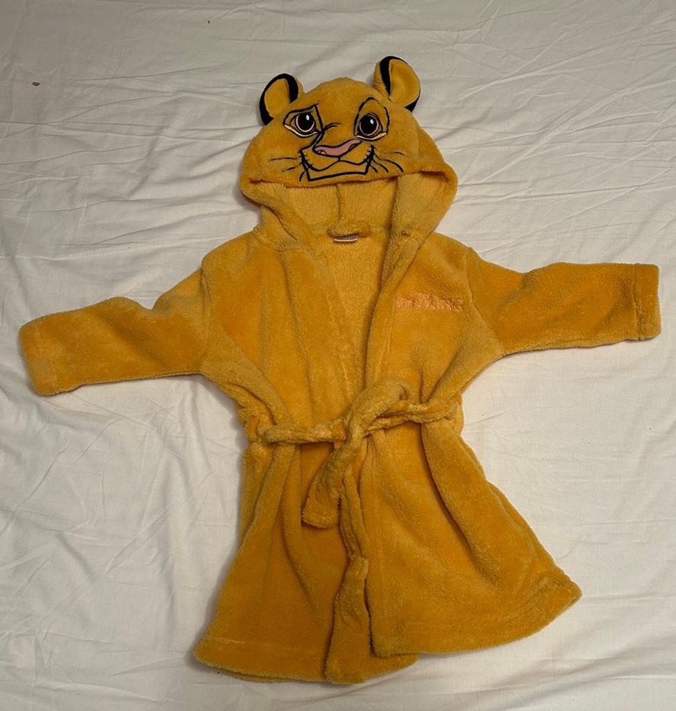 Lion King Badjas maat 74/80, Ophalen of Verzenden, Zo goed als nieuw, Jongetje of Meisje, Nacht- of Onderkleding