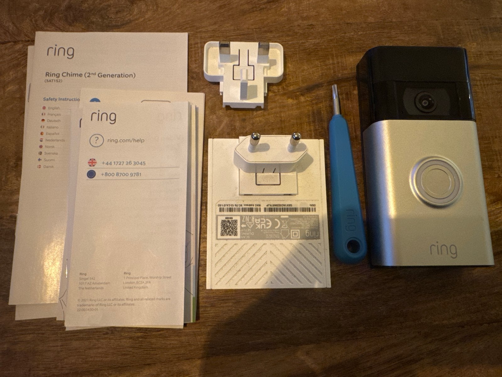 Ring Video Deurbel 2 met Chime, Ophalen of Verzenden, Nieuw