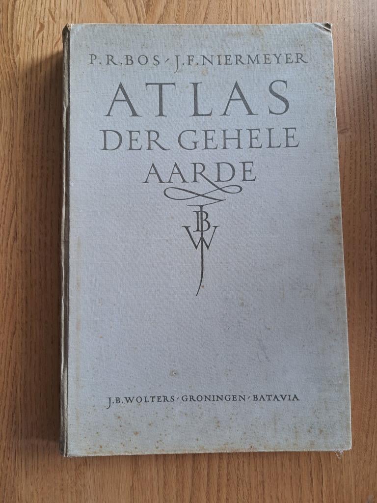 Bos-Niermeyer Schoolatlas 37e druk 1947 J.B.Wolters, Ophalen of Verzenden