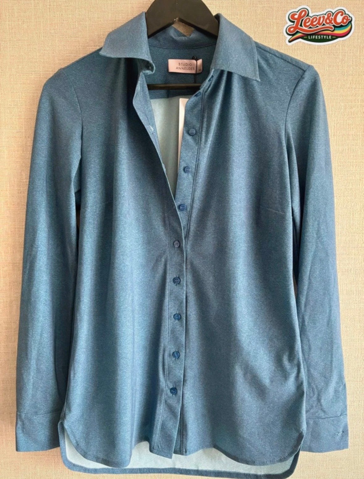 Studio Anneloes Poppy denim blouse Travel medium XS, Anneloes, Blauw, Anneloes, Nieuw
