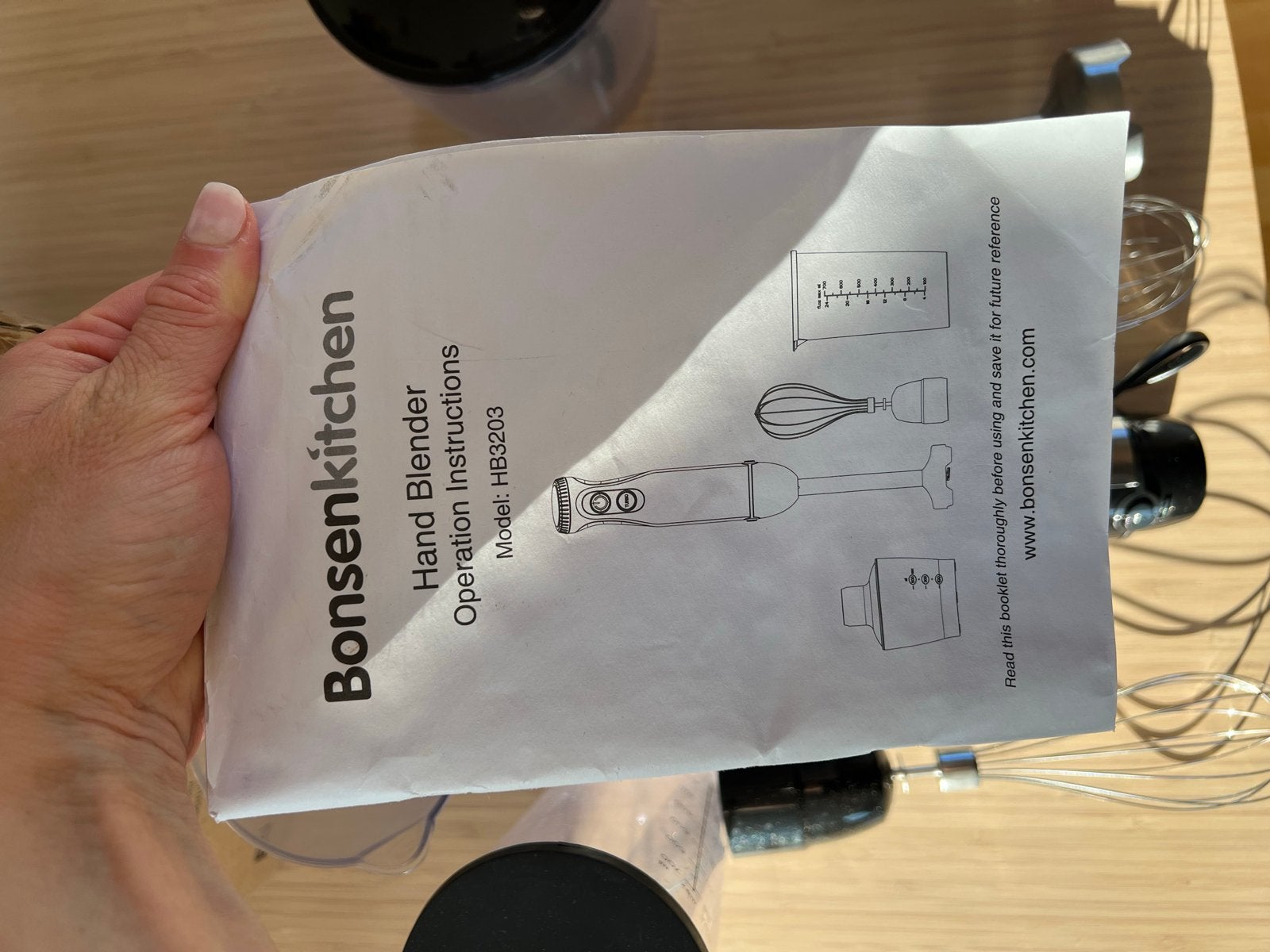 Bonsenkitchen Handblender HB3203, Witgoed en Apparatuur, Ophalen of Verzenden, Gebruikt, Blender