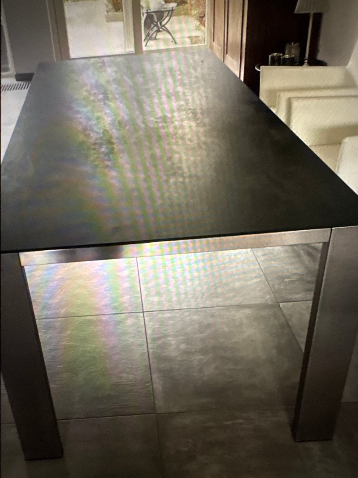 Bert Plantagie eettafel Oxido Darknight 220x99.6 cm, Huis en Inrichting, Ophalen, 200 cm of meer, 50 tot 100 cm, Zo goed als nieuw