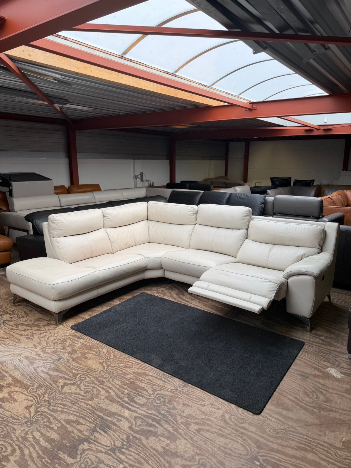Leren hoekbank relax crème wit design bankstel Z.G.A.N., 2871SK, Verzenden, Design, Mariansoliak8@gmail.com