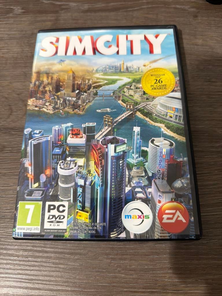 SimCity PC DVD-ROM, Spelcomputers en Games, Ophalen, Online, Gebruikt, Vanaf 7 jaar