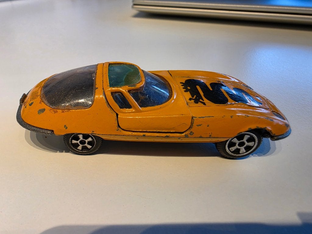 Corvair Bertone 1/43 politoys, Hobby en Vrije tijd, Modelauto's | 1:43, Ophalen of Verzenden, Gebruikt, Auto, Overige merken