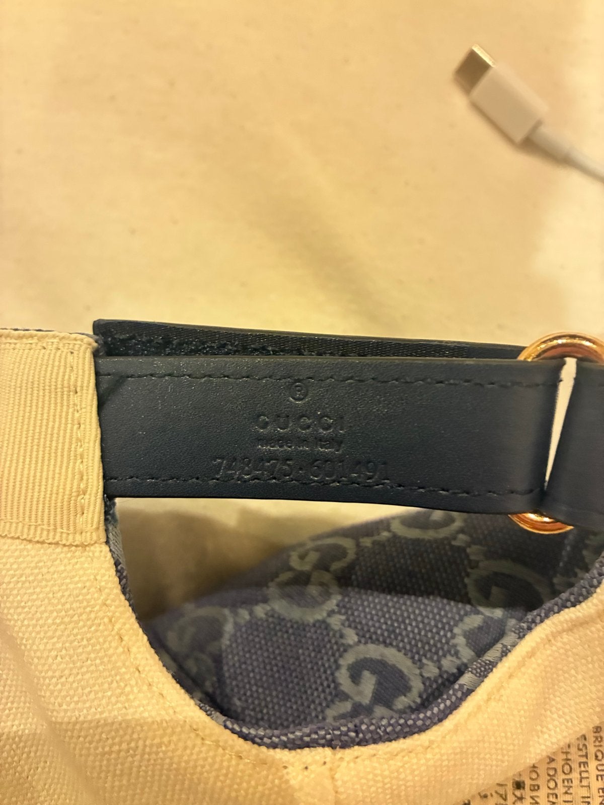 Gucci Pet blauw, Kleding | Heren, Ophalen of Verzenden, Nieuw, One size fits all, Pet