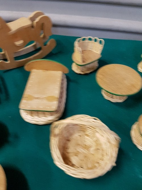 poppenmeubels rotan 11 delig, Verzamelen, Ophalen of Verzenden, 'T Olde Gre-j, Info@toldegrej.nl, Endepoelstraat 20f Didam