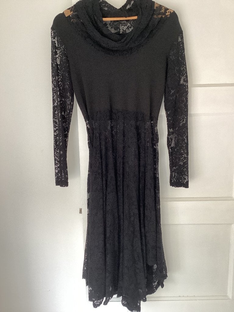 Nieuw tuniek boris met mooi kant maat L, Zwart, Maat 42/44 (L), Nieuw, Ophalen of Verzenden