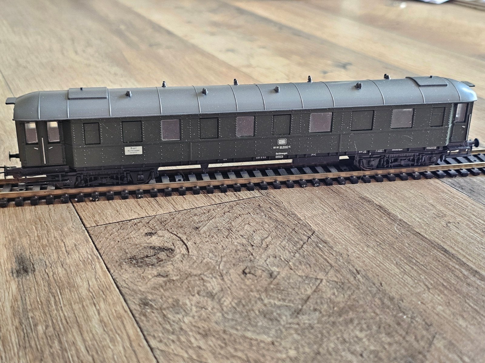 Modeltrein HO rijtuig wagon Schicht, DB, groen, Ophalen of Verzenden, Gebruikt, Wagon, Overige merken