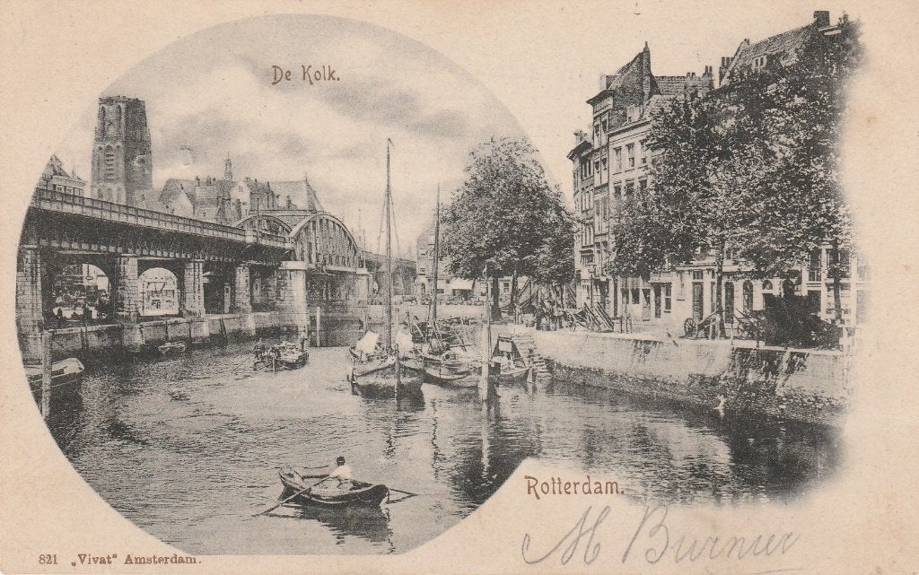 Rotterdam, Ophalen of Verzenden, Voor 1920, Gelopen, Zuid-Holland