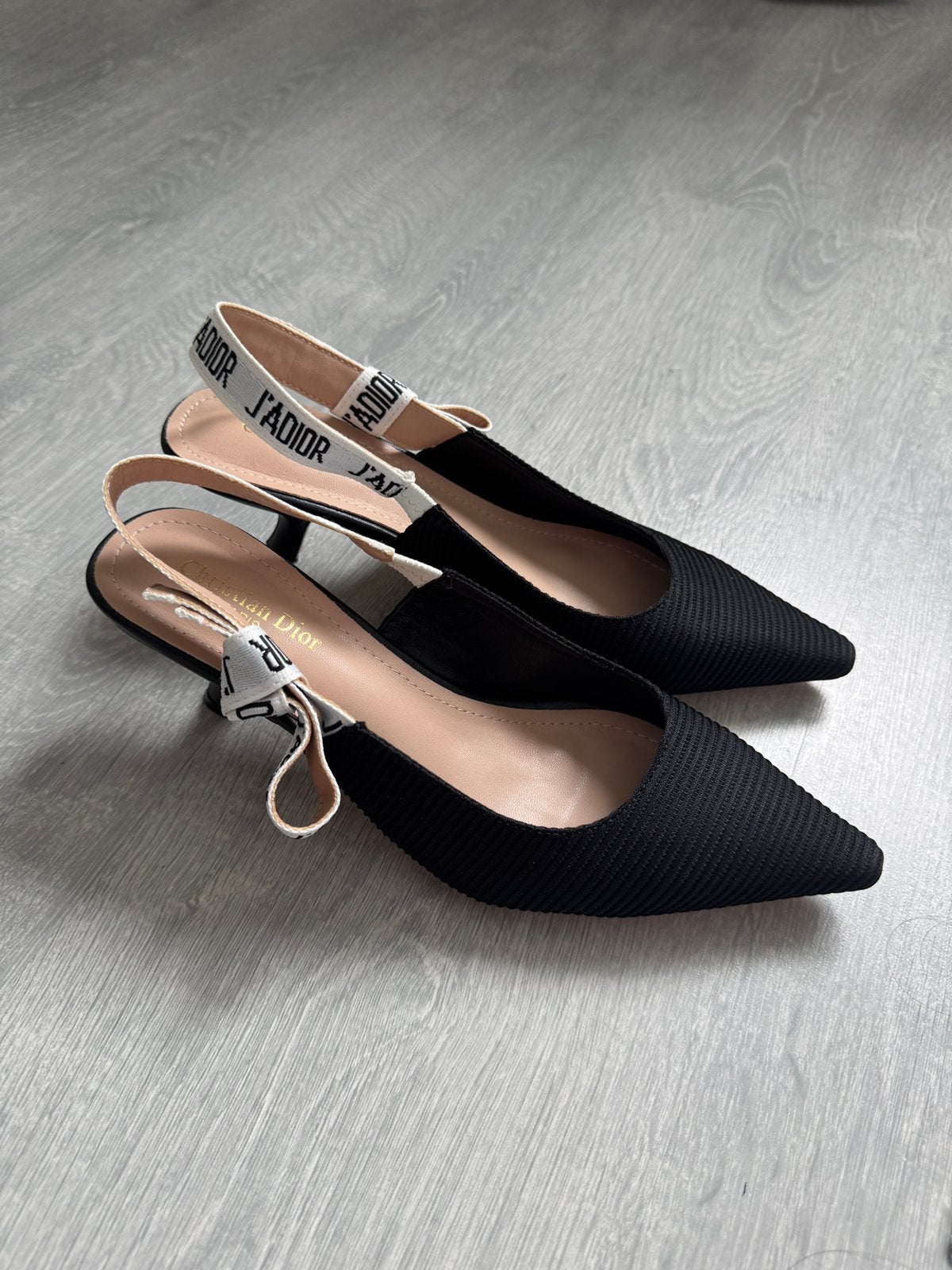 Hakken van Dior, Schoenen met lage hakken, Zwart, Nieuw, Ophalen of Verzenden