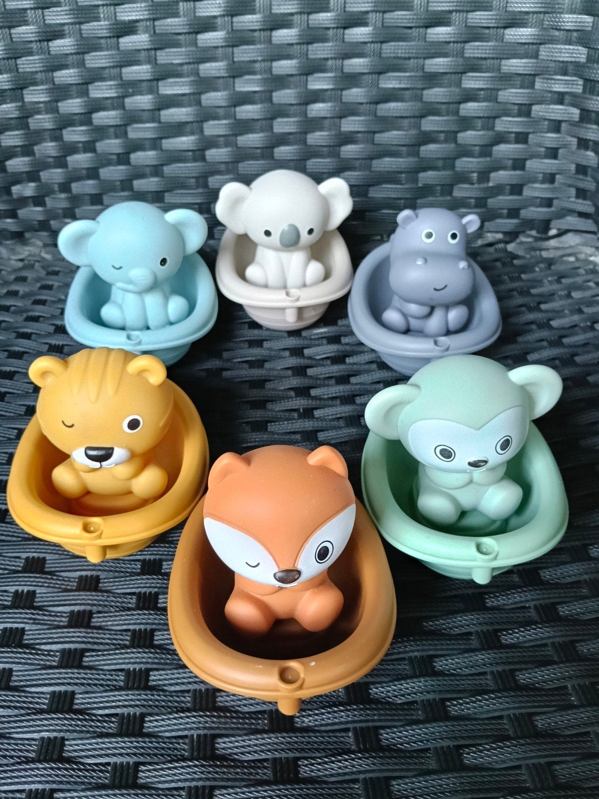 baby speelgoed badspeelgoed bootjes + diertjes, Verzenden, Zo goed als nieuw, Overige typen