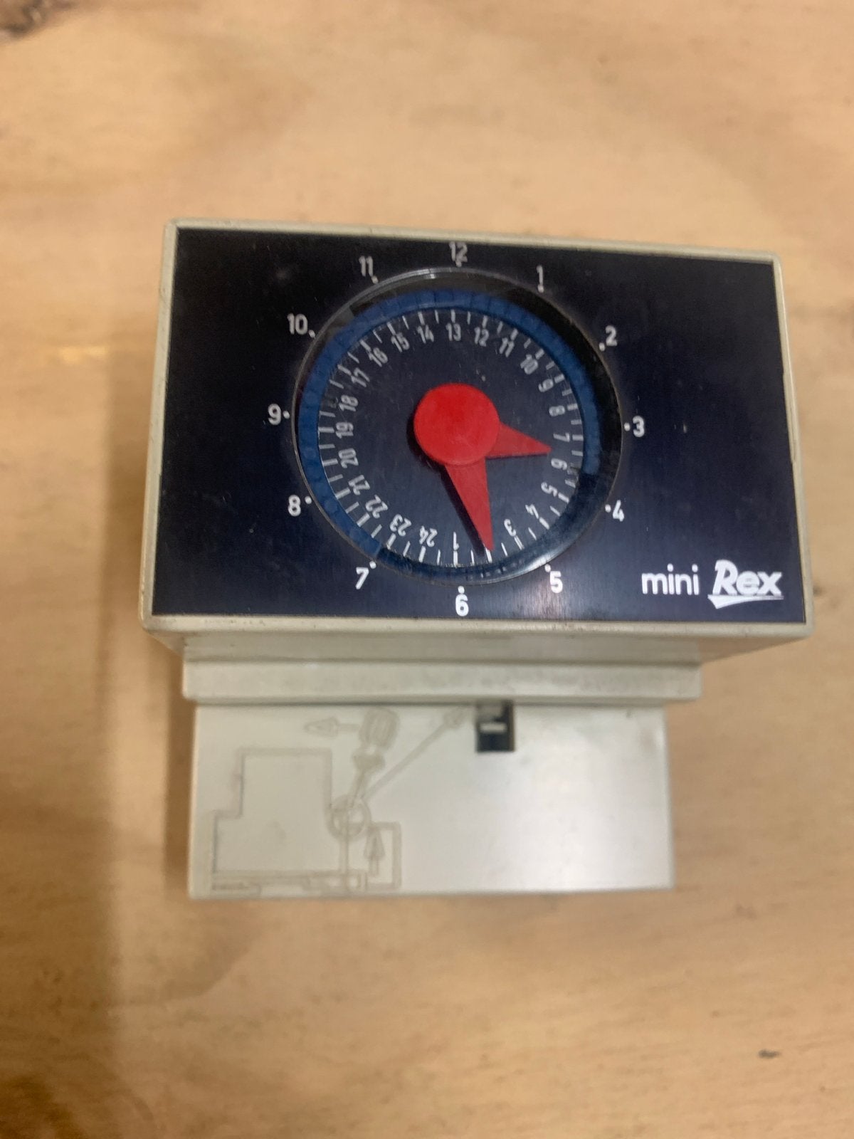 Mini Rex Tijdklok 220V 50Hz - Gebruikt, Ophalen of Verzenden, Gebruikt, Overige merken, Overige typen