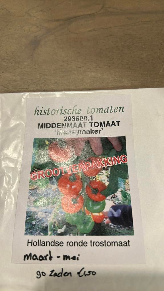 Middenmaat tonaat zaden, Ophalen of Verzenden, Volle zon