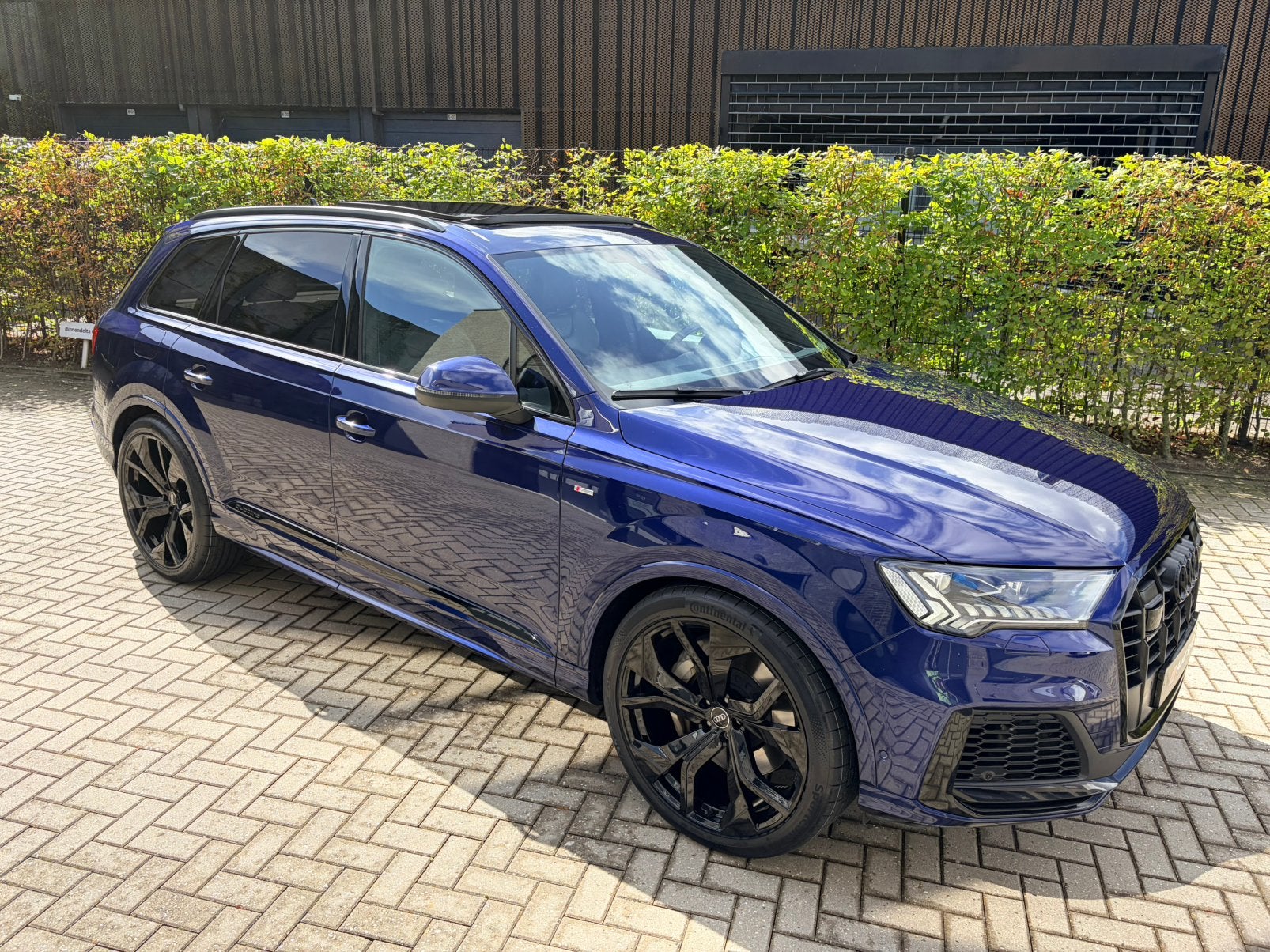 Kans zeer goed onderhouden Q7 55 TFSI superstaat  23" s-line, Automaat, Blauw, Parkeerassistent, SUV of Terreinwagen