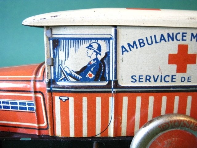 Militaire blikken ambulance Peugeot 201 Frankrijk 1930, Ophalen of Verzenden