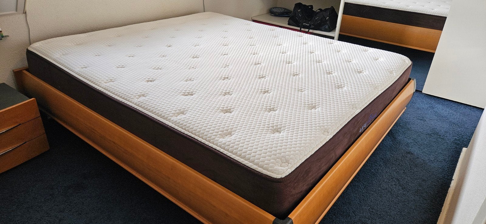 180x210cm. Fijn tweepersoons matras, Ophalen, 210 cm, Tweepersoons, Zo goed als nieuw
