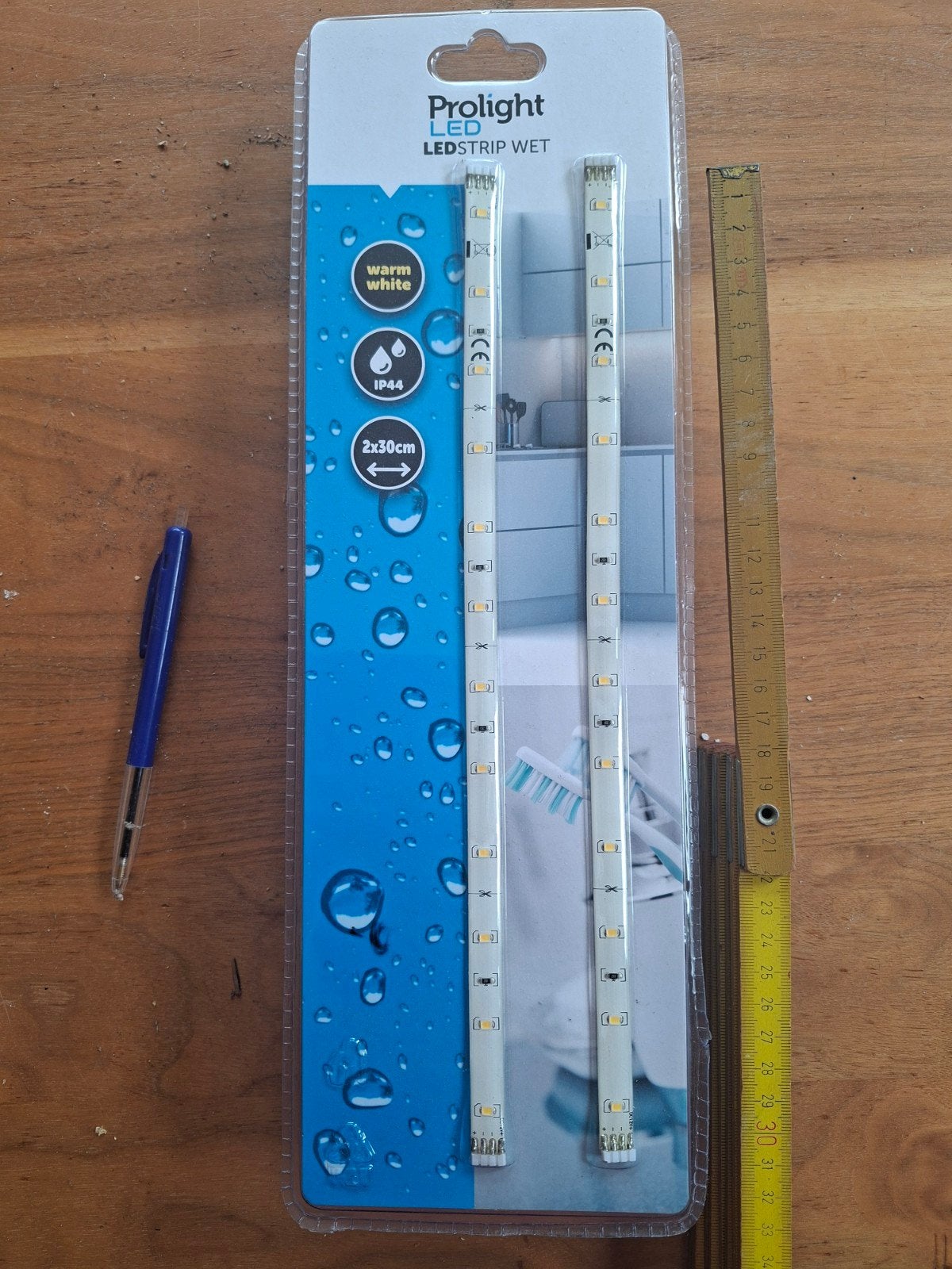Prolight LEDstrip Wet - Warm Wit - 2x30cm, Huis en Inrichting, Lampen | Overige, Ophalen, Nieuw