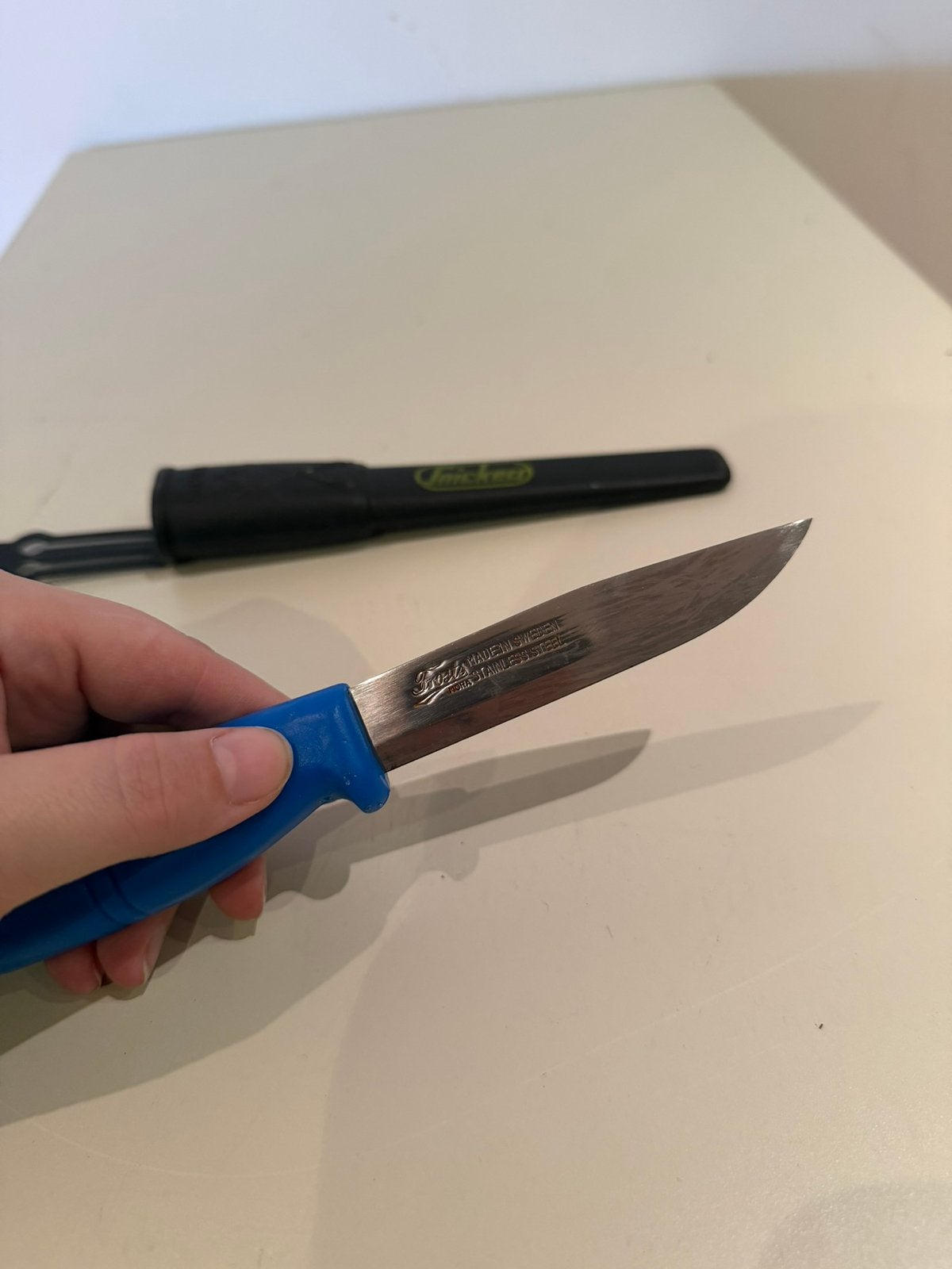 Frosts Mora Werkmes / Klusmes met Snickers Schede (RVS), Ophalen, Gebruikt