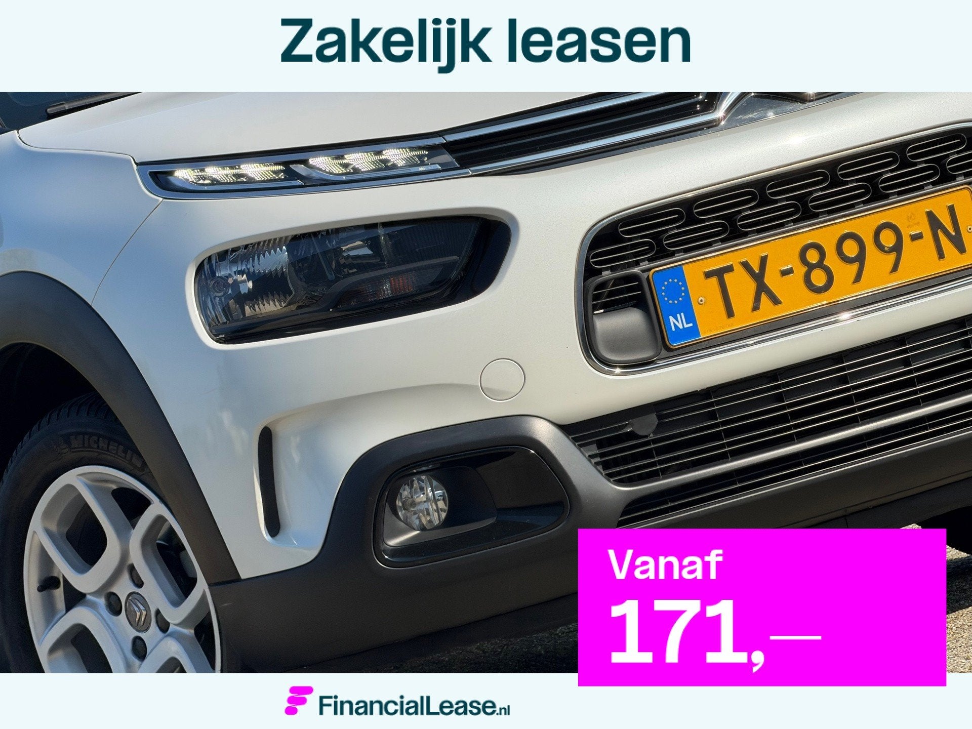 Citroen C4 Cactus 1.2 PureTech 110pk Business - Blanc Nacré, Voorwielaandrijving, Stof, 1199 cc, Wit