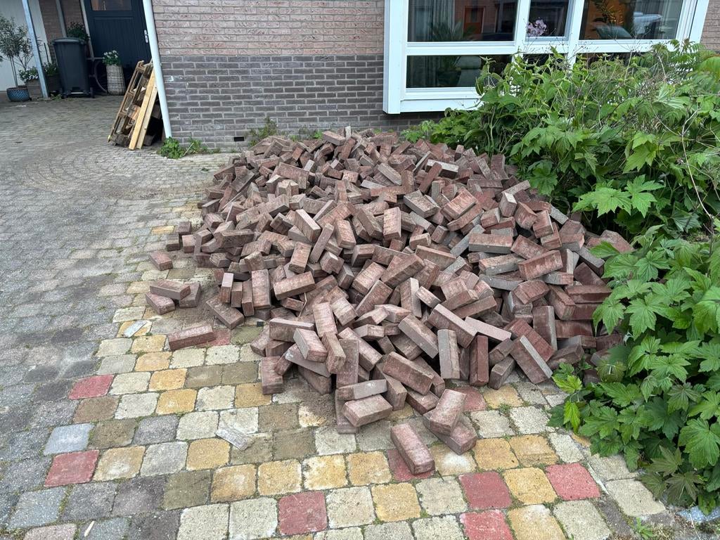 Gebruikte stenen voor tuin of oprit GRATIS, Ophalen