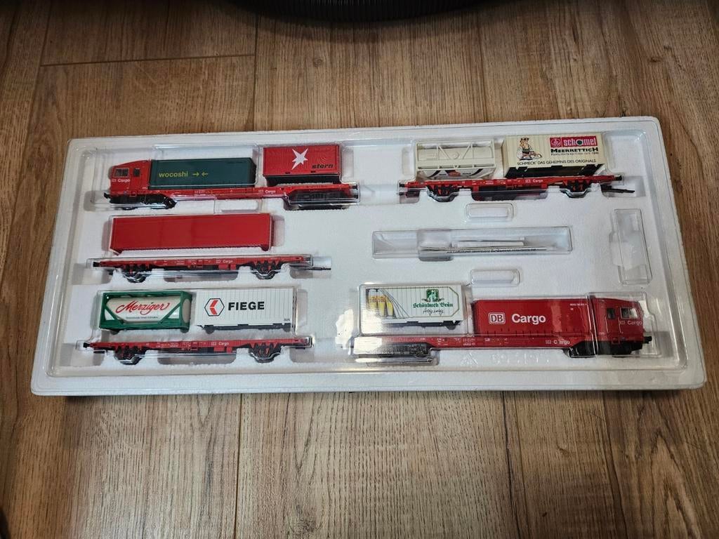 Marklin container set 34090 digitaal, Hobby en Vrije tijd, Modeltreinen | H0, Wisselstroom, Gebruikt, Locomotief, Ophalen of Verzenden