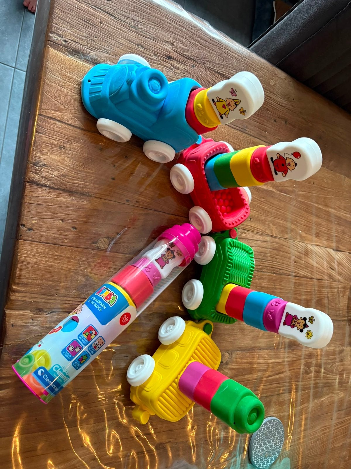 Te Koop Bumba trein met blokken, Ophalen of Verzenden, Zo goed als nieuw